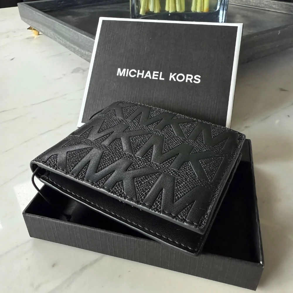 New Michael Kors Andy Slim Billfold Wallet